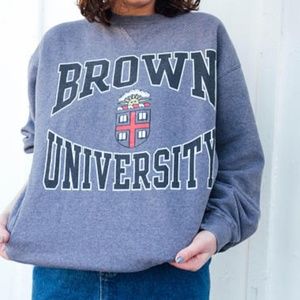 vintage brown university sweatshirt